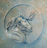 Bas relief a la licorne